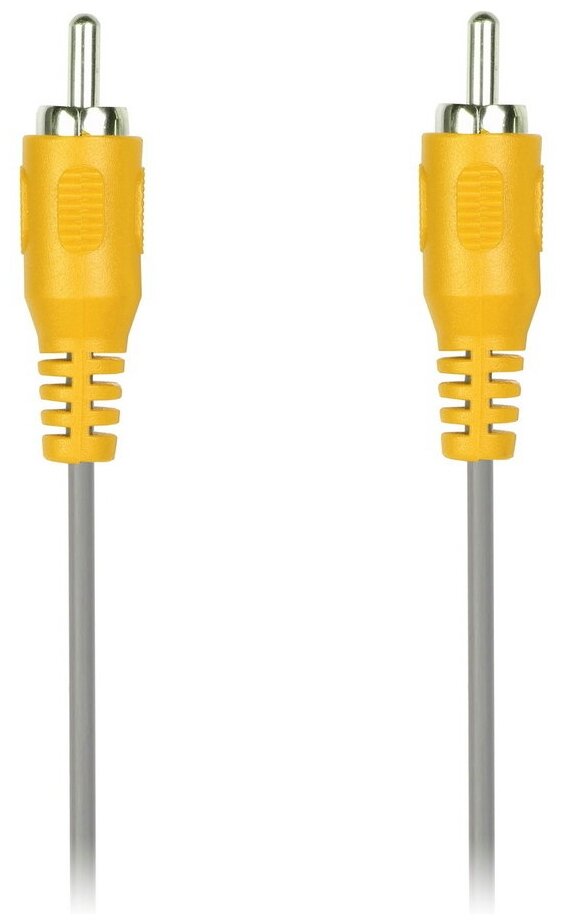 Кабель соединительный SmartBuy 1 x RCA (M) - 1 x RCA (M), в пакете, серый, 3.0 м