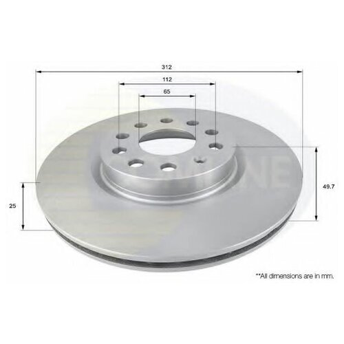 Тормозной диск передний Audi A4 VW Passat B5 00- OSSCA 06460