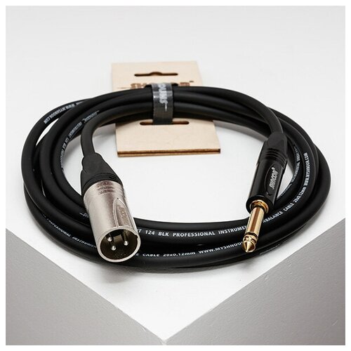 IC124-XMJM-3m Кабель инструментальный, XLRM-6.35мм, моно 3м, SHNOOR