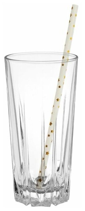 Трубочки для коктейля «Звёзды», набор 12 шт., цвет золото - фотография № 3