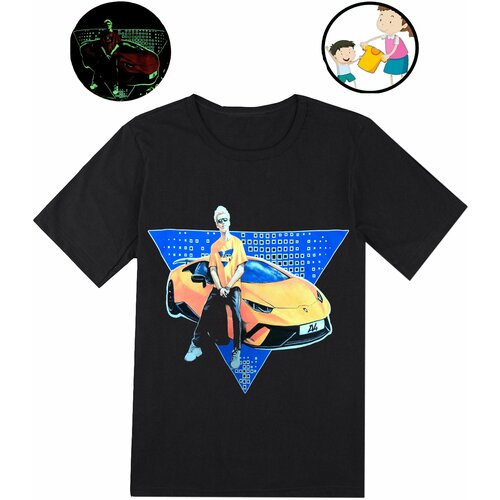 Футболка Влад Бумага А4, цвет оранжевый, размер 142