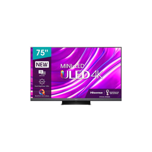 Телевизор Hisense 75 75U8HQ 8 черный 4K Ultra HD 120Hz DVB-T DVB-T2 DVB-C DVB-S DVB-S2 WiFi Smart TV 24935600₽