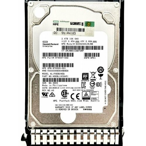 Жесткий диск HP HDEBL10CGA51 24Tb 10500 SAS 25 HDD 6213500₽