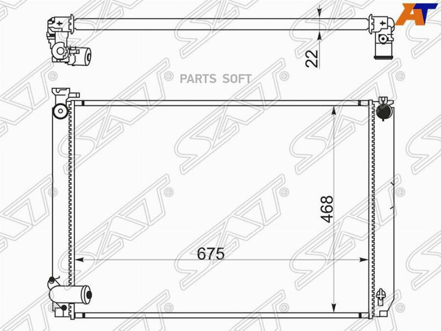 Радиатор кондиционера на TOYOTA HARRIER LEXUS RX330 03-06