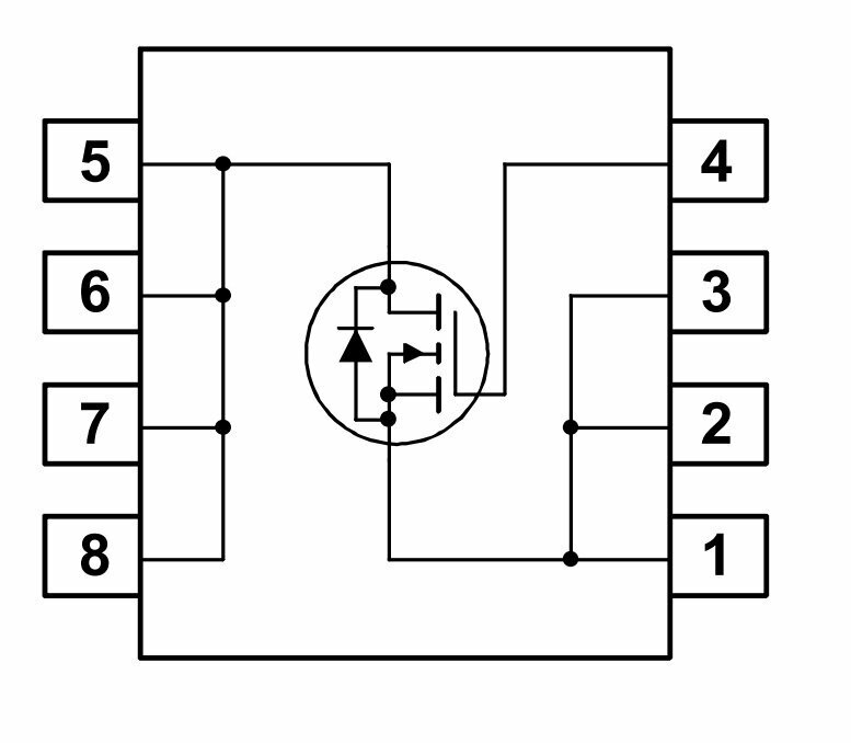 Микросхема FDS6680A N-Channel MOSFET 30V 125A