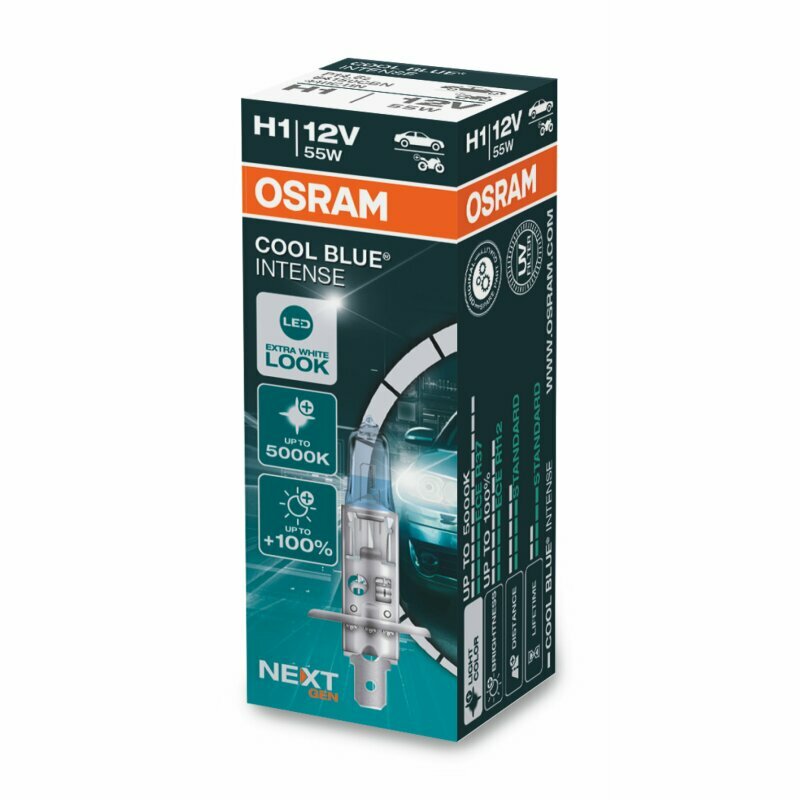 Лампа H1 12V 55W P14.5s 4200K COOL BLUE INTENSE (OSRAM) - фото №12