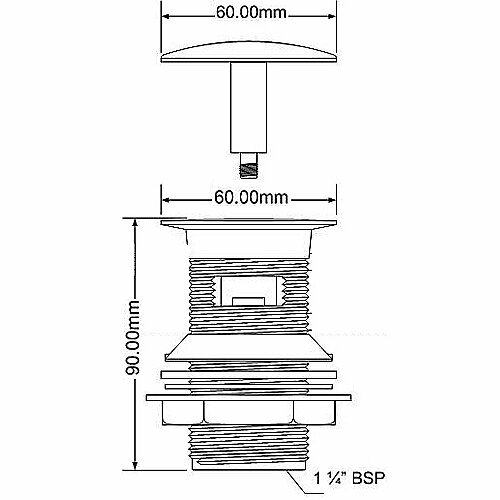 Выпуск для раковины McAlpine 32 мм (DW60-CB) - фотография № 3