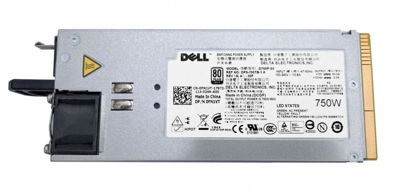 Резервный Блок Питания Dell 0FN1VT 750W