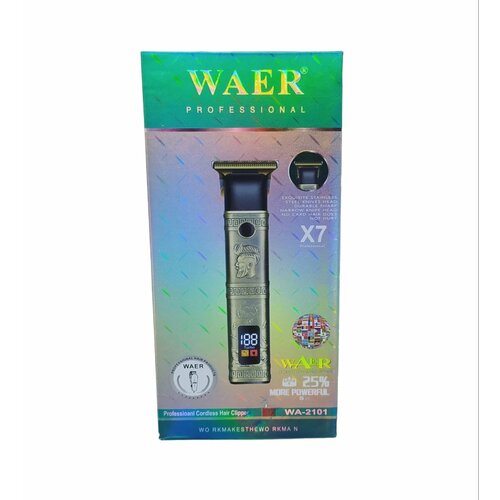 Машинка для стрижки WAER WA-2101 Триммер с LED-индикатором беспроводной Дорожный триммер 147900₽