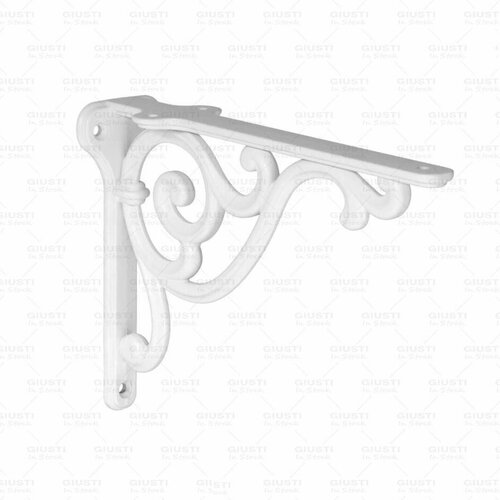 Кронштейн / полкодержатель Giusti (Италия) 150 х 115 мм белый (1 шт.)
