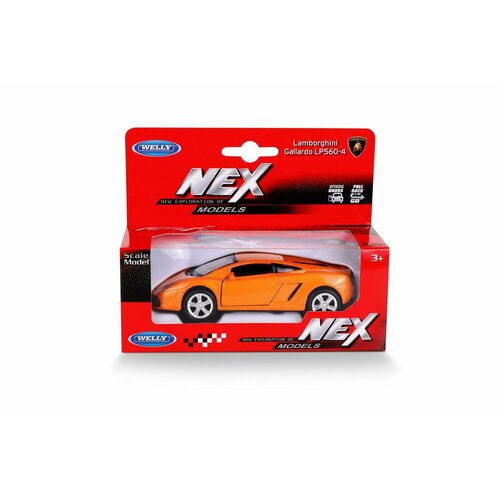 Машинка Welly 1:38 с пружинным механизмом, LAMBORGHINI GALLARDO LP560-4 машинка welly lamborghini urus модель машины 1 38 с пружинным механизмом цвет в ассортименте