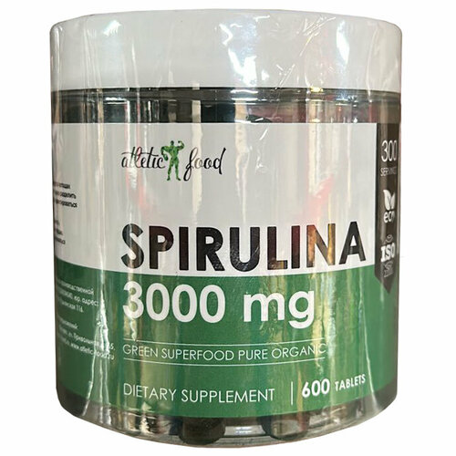  Atletic Food Spirulina 3000 mg - 600 