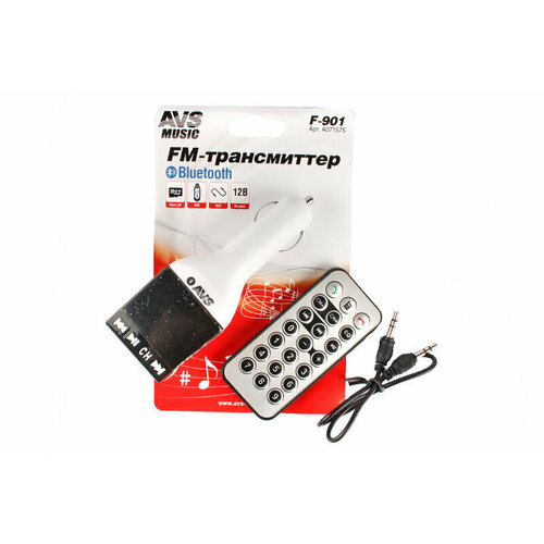 MP3 плеер + FM трансмиттер с дисплеем и пультом AVS F-901 (Bluetooth)