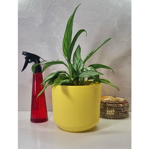 Горшок с дренажной системой Росси VipSet 1,9л желтый