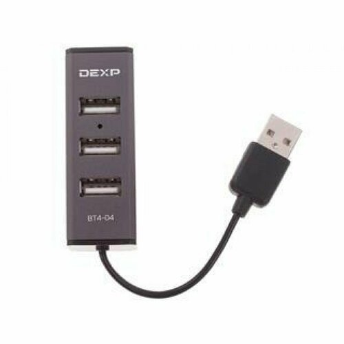 USB-разветвитель DEXP BT4-04 черный 149700₽