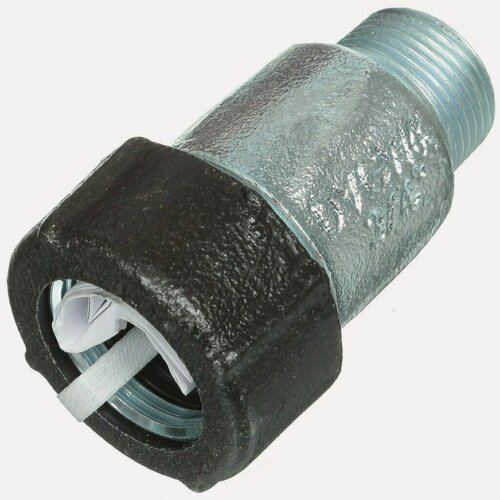 Изображение товара Муфта резьбовая чугунная 3/4 дюйма Gebo наружная резьба, Польша, серебристая