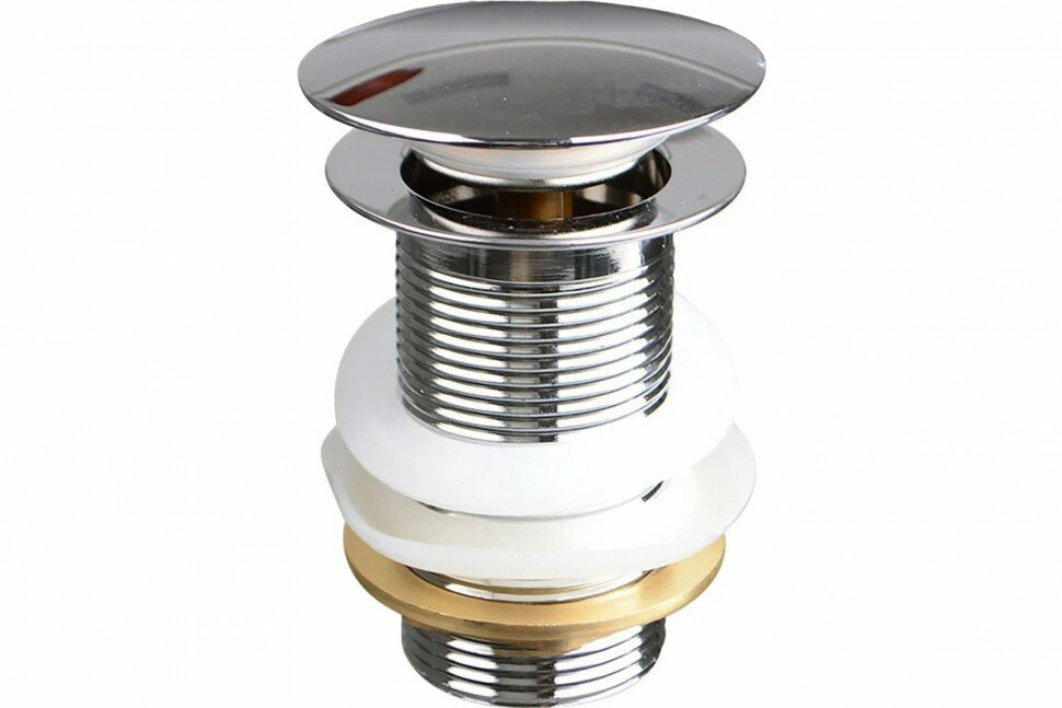 фото Донный клапан CLICK-CLACK c большой кнопкой, chrome TERMA 10112