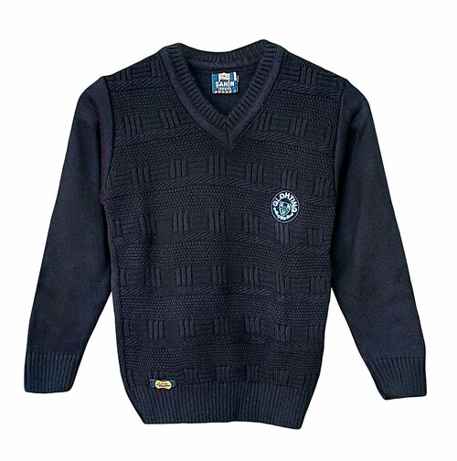 Пуловер , размер 4, синий