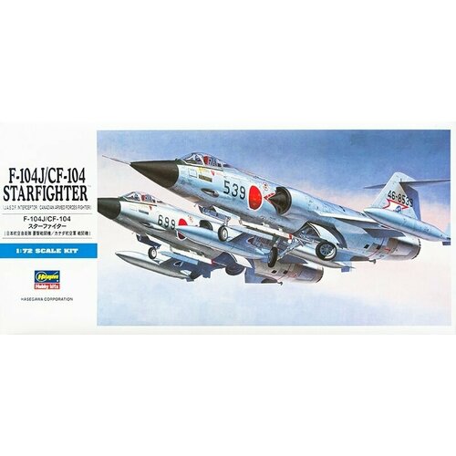 hasegawa h c9 самолет f 8e crusader 1 72 модель для сборки Hasegawa H-D16 F-104J/CF-104 Starfighter (1:72) Модель для сборки