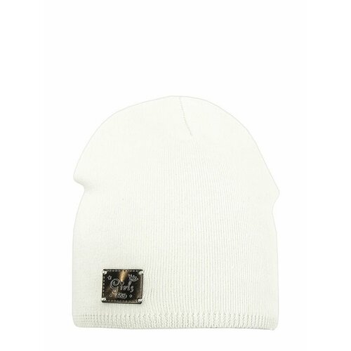 Шапка mialt, размер 52-54, белый шапка для девочки шарм цвет белый размер 50 52