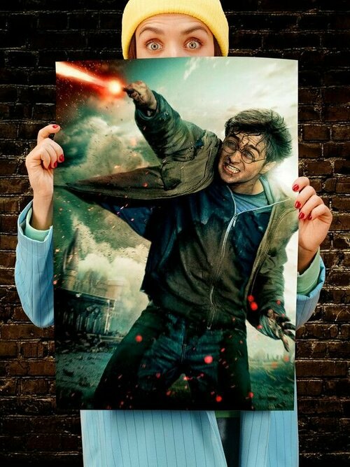 Постер интерьерный Гарри Поттер 4, 70х46 см. Матовый яркий. Harry Potter Дэниэл Рэдклифф