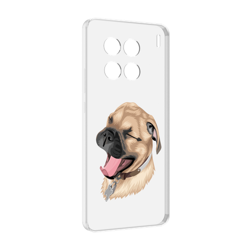 Чехол MyPads очень-довольная-собака для Vivo X90 Pro задняя-панель-накладка-бампер чехол mypads очень довольная собака для vivo x80 pro задняя панель накладка бампер