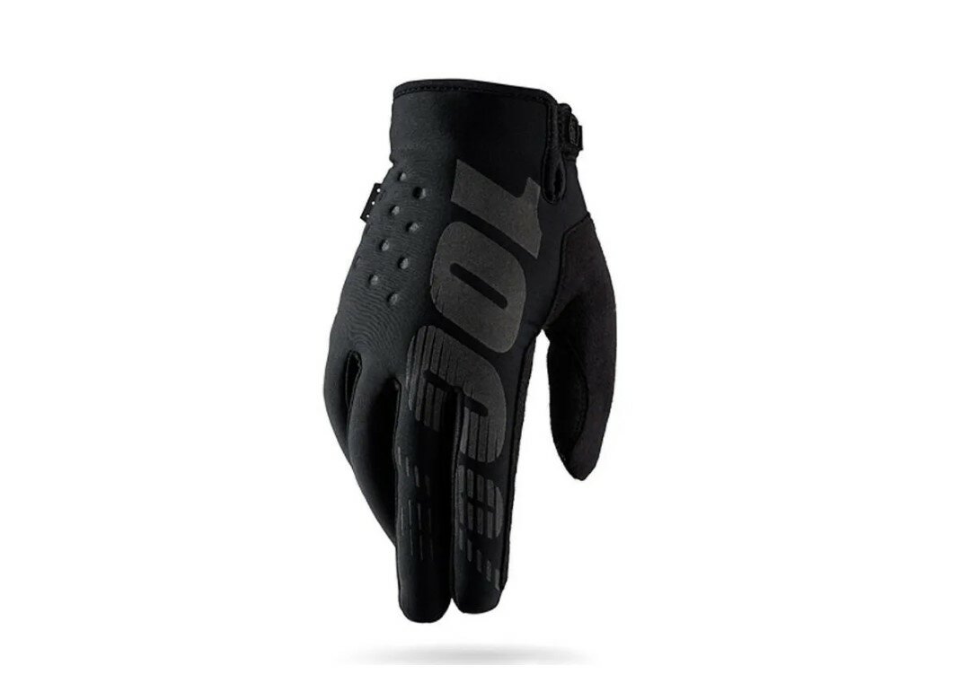 Теплые перчатки для мотокросса и эндуро 100% BRISKER, Black XL
