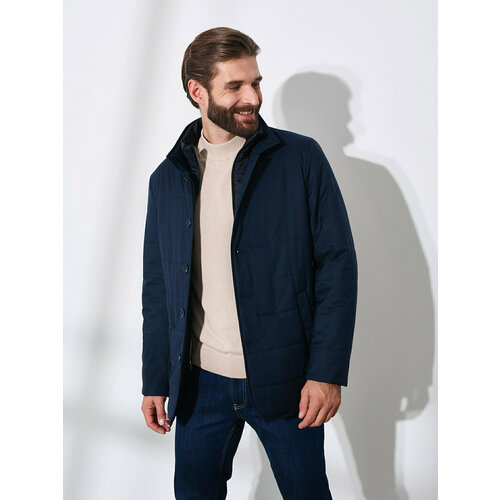  куртка Royal Spirit, силуэт свободный, ветрозащитная, карманы, водонепроницаемая, внутренний карман, мембранная, размер 58/188, синий