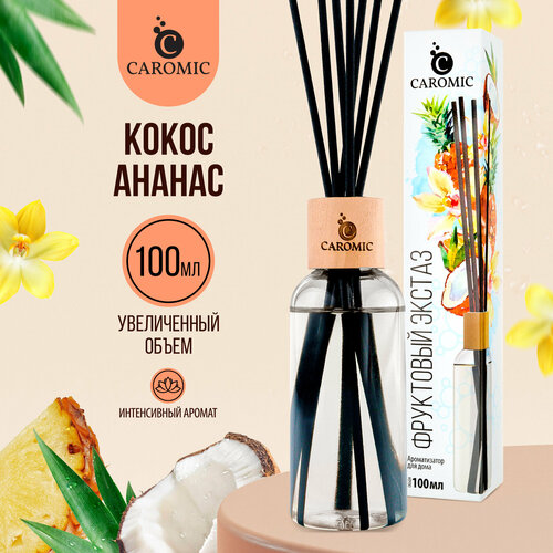 Ароматизатор для дома с палочками ароматический диффузор CAROMIC фруктовый экстаз 100 мл