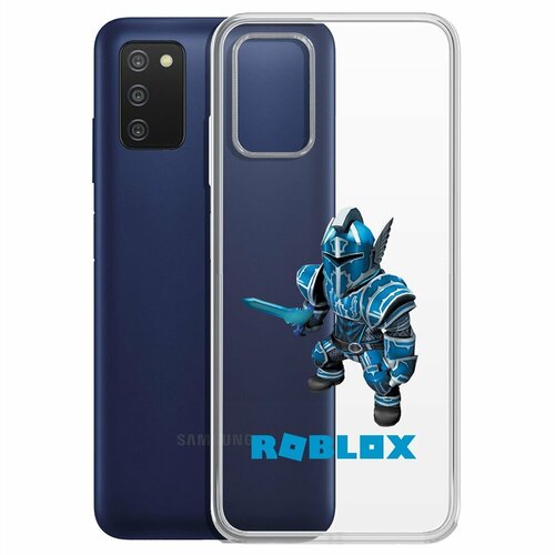 Чехол-накладка Krutoff Clear Case Roblox-Рыцарь Алар для Samsung Galaxy A03s (A037) чехол накладка krutoff clear case roblox ниндзя ассасин для samsung galaxy a03s a037