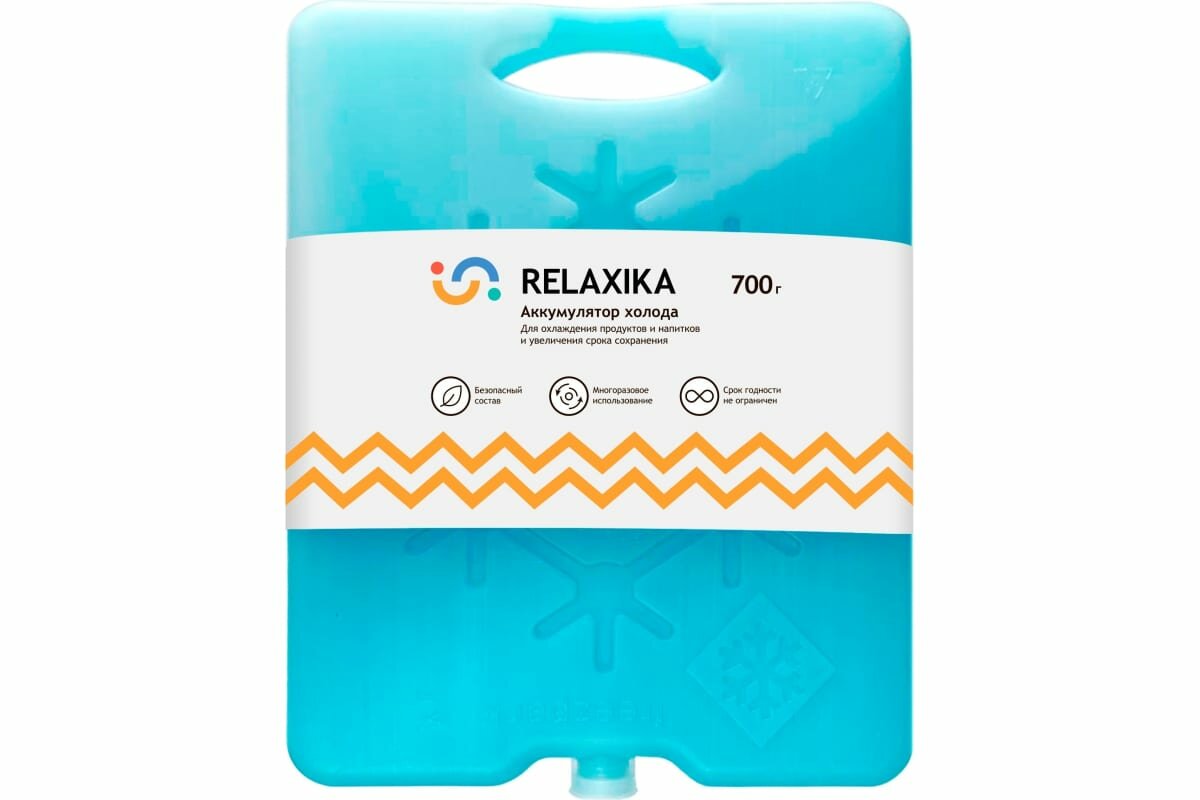 RELAXIKA REL-20700 Аккумулятор холода 700г водно-солевой (жесткий) RELAXIKA