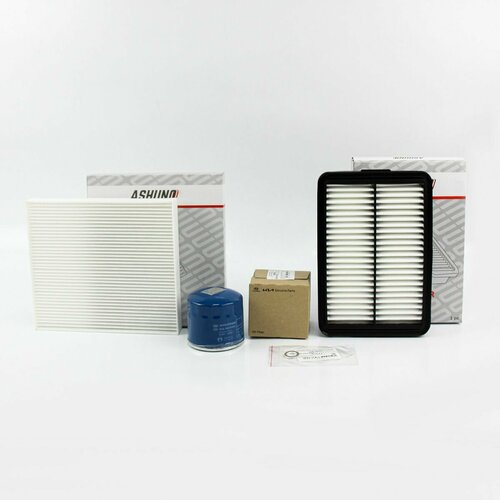 Комплект фильтров для ТО ASHUNO салонныйвоздушныймасляный Киа Селтос с 2019 г с бензиновыми двигателями 16 и 20 97133D1000 1979₽