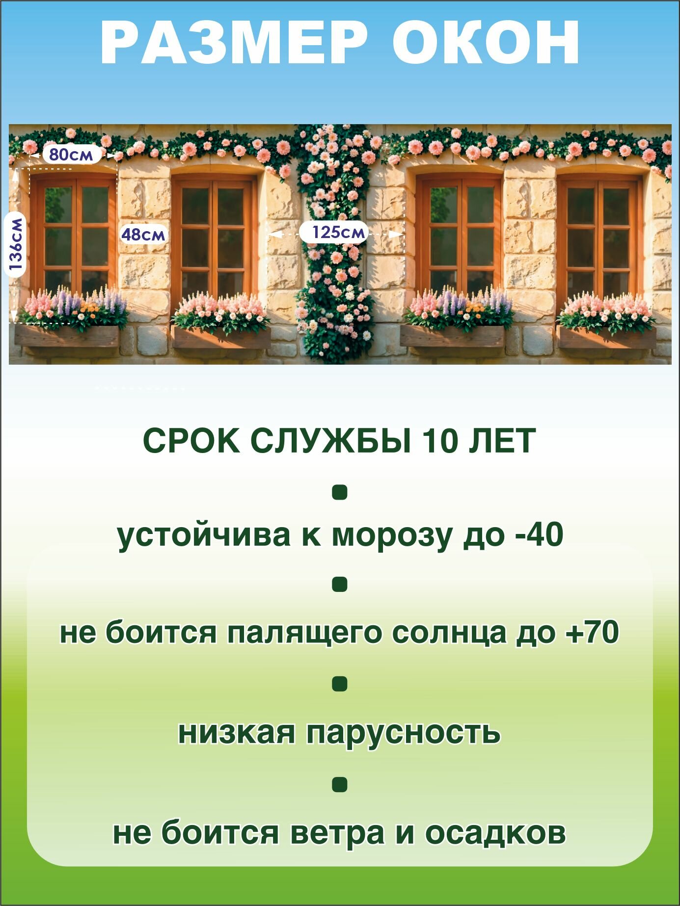 Фотосетка для беседки терассы фасада Фотозабор Каменная стена 600х218 см — фото 1