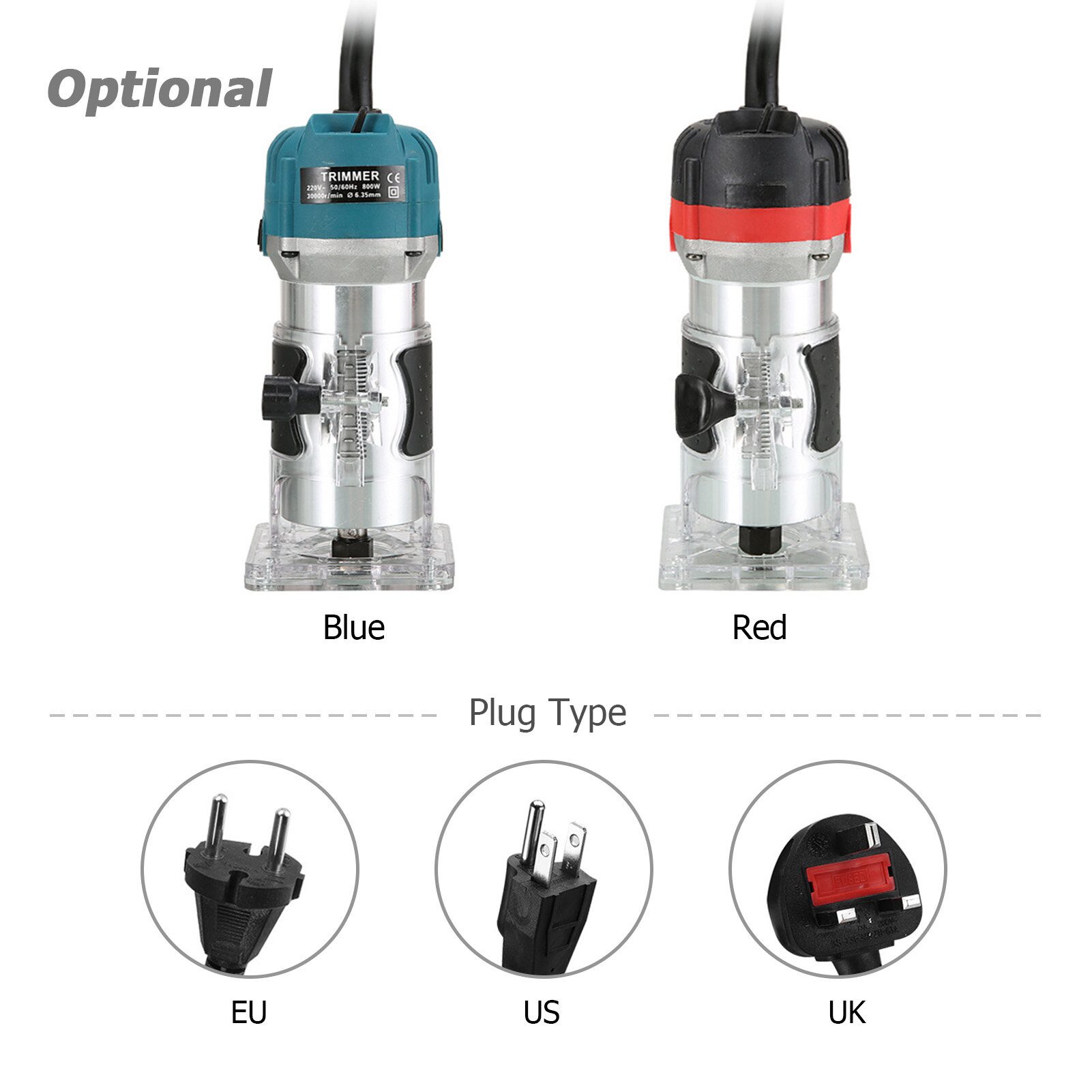 Электрический триммер для дерева 800Вт 30000об/мин