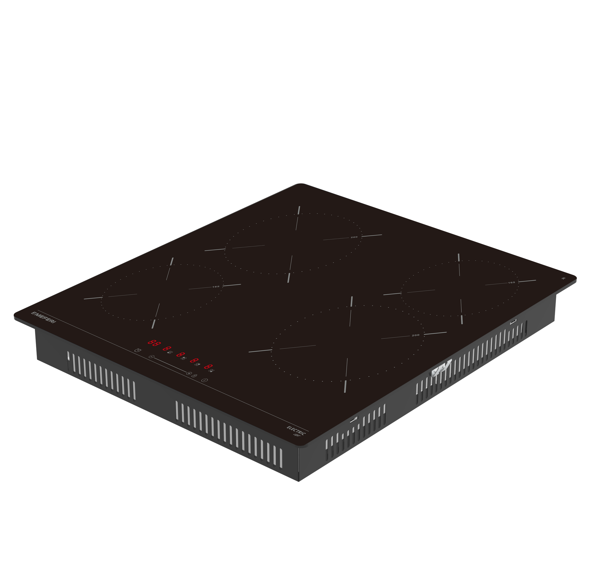 Картинки Варочная панель электрическая MEFERI MEH604BK LIGHT (Модификация 2025 года) 60 см, черный, 7200 Вт, 9 уровней мощности