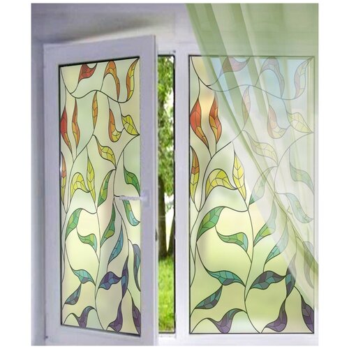 Самоклеящаяся пленка Витражная для окон и стекол SunGood 122см х 75см