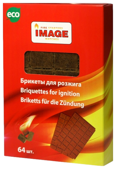 Комплект брикетов для розжига Image 6 упаковок по 64 шт. - фотография № 2