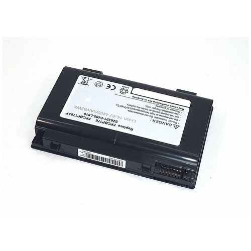 Аккумуляторная батарея для ноутбука Fujitsu LifeBook A1220 14.4V 5200mAh BP176-4S2P OEM черная
