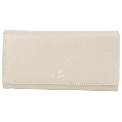 фото Кошелёк cross monaco ivory, кожа наппа, гладкая, цвет "слоновая кость", 20 x 11 x 2,5 см