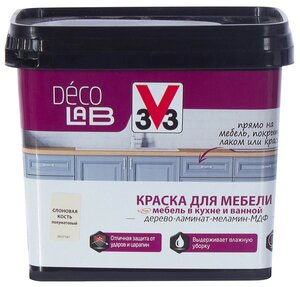 <b>Краска</b> акриловая V33 Decolab <b>для</b> мебели влагостойкая моющаяся полуматовая <b>Краска</b> <b>для</b> мебели Decolab 
