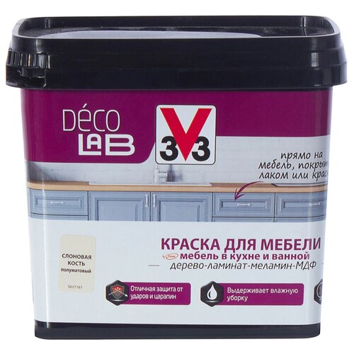 Краска для мебели V33 Decolab цвет салатовый 0.75 л