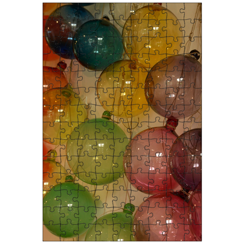 фото Магнитный пазл 27x18см."стекло, изобразительное искусство, мяч" на холодильник lotsprints