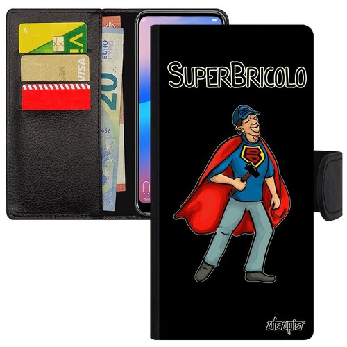 фото Красивый чехол книжка на телефон // xiaomi redmi 6a // "супермастер" мастер мужчина, utaupia, черный