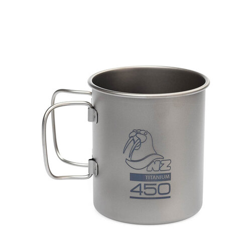 Кружка NZ TMDW-450FH, 0.45 л, серый титановая термокружка nz ti double wall mug 450 ml
