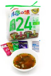 Мисо-суп ассорти быстрого приготовления Marukome с пониженным содержанием соли, 24 порции, 480 гр.