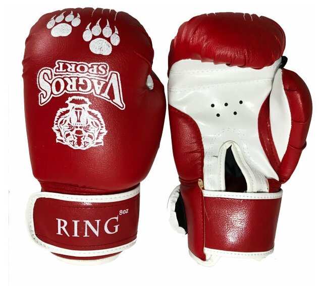 Перчатки боксерские Vagrossport Vagrosport Ring Rs910, 10 унций, красный