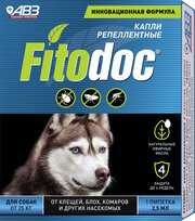 АВЗ  Fitodoc капли репеллентные для собак от 25 кг 1 шт. в уп., 1 уп.