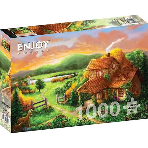 Пазл Enjoy 1000 деталей: Коттедж в сумерках