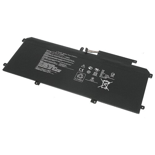 Аккумуляторная батарея для ноутбука Asus UX305 (C31N1411) 11.4V 45WH черная аккумуляторная батарея для ноутбука asus ux305 c31n1411 11 4v 45wh черная