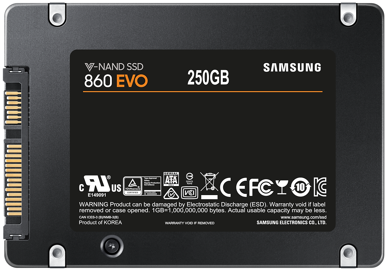 Твердотельный накопитель Samsung 250 ГБ SATA MZ-76E250BW